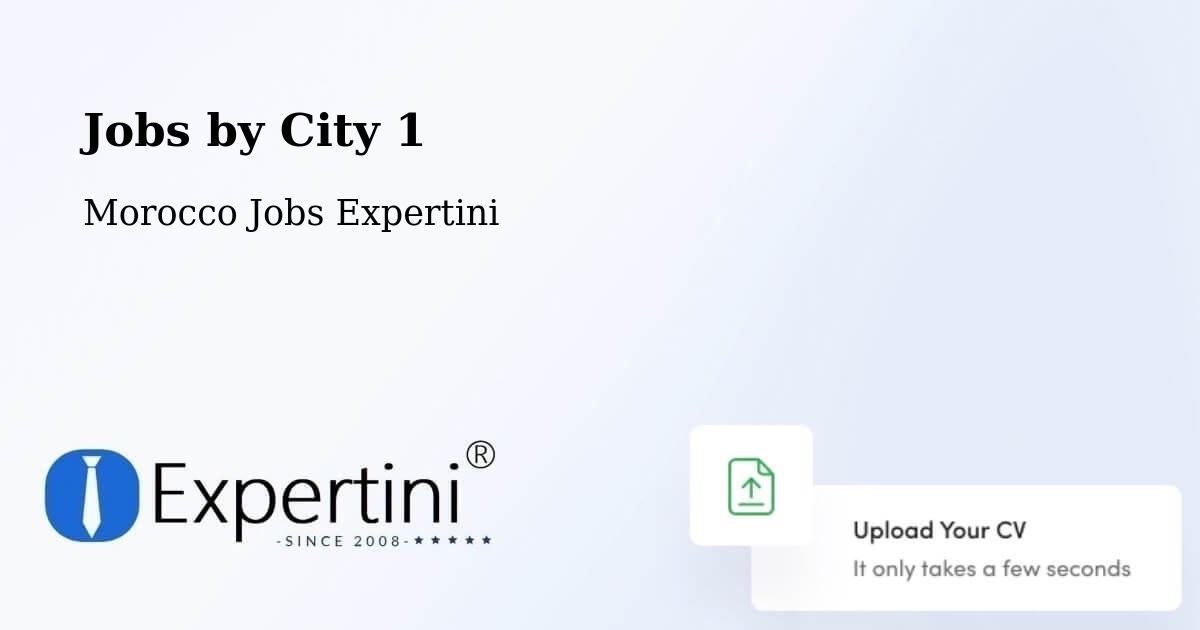City Jobs in Morocco - Expertini